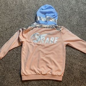 Pink Dolphin Zip-Up Hoodie - Medium